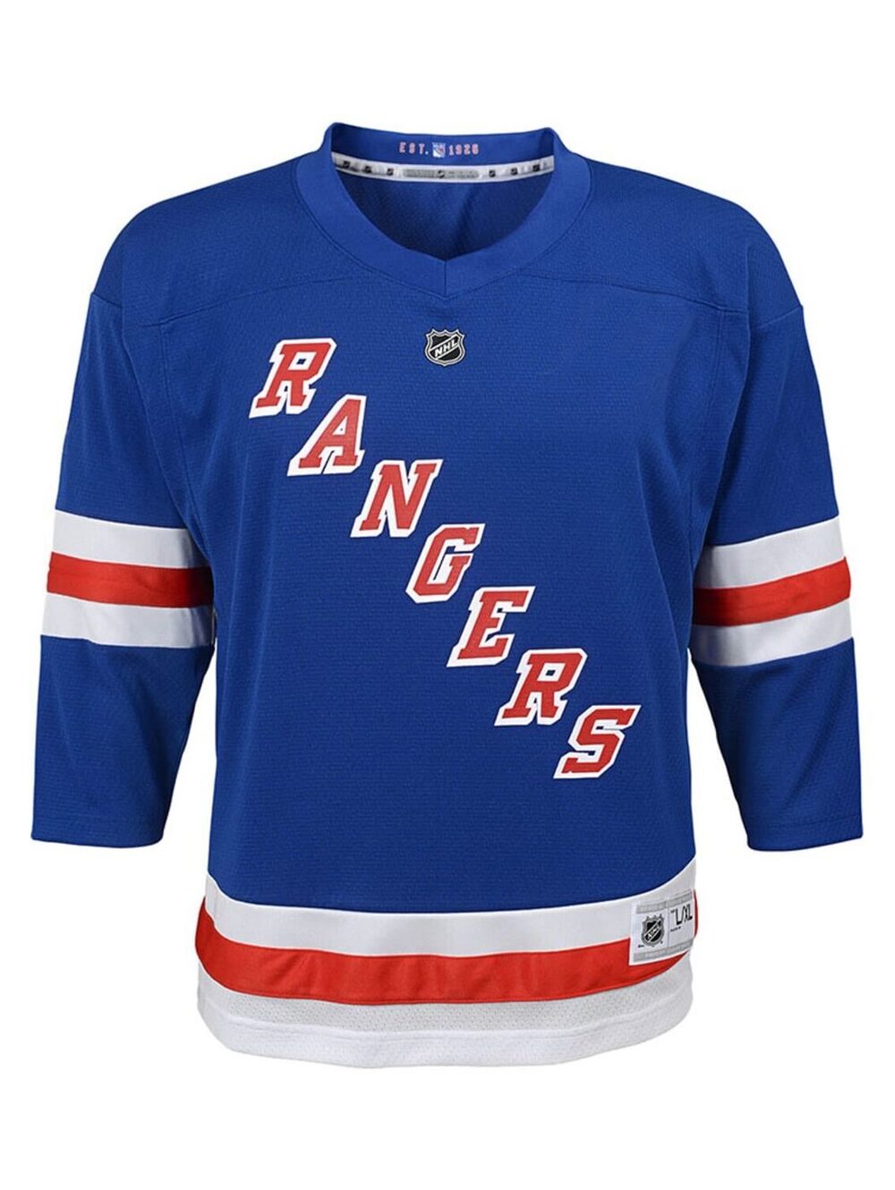 NWT ARTEMI PANARIN NEW YORK RANGERS BLUE HOME REPLICA HOCKEY JERSEY - L/XL